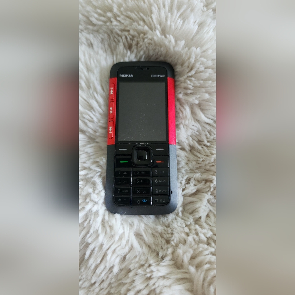 Nokia Xpres Music Black and Red Cell Phone